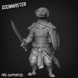 Ferret - folk Fighter Miniature | A - Tabletop RPG & D&D miniature. Perfect for wargaming & collectors