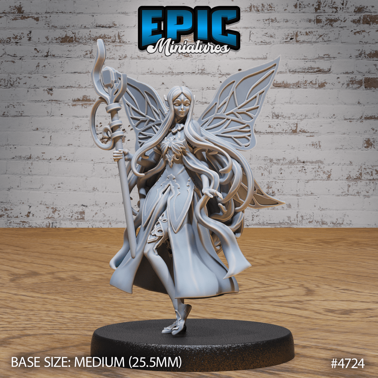 Fey Adventurer Female Miniature | A - Tabletop RPG & D&D miniature. Perfect for wargaming & collectors