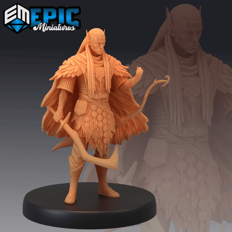 Fey Elf Miniature | A - Tabletop RPG & D&D miniature. Perfect for wargaming & collectors
