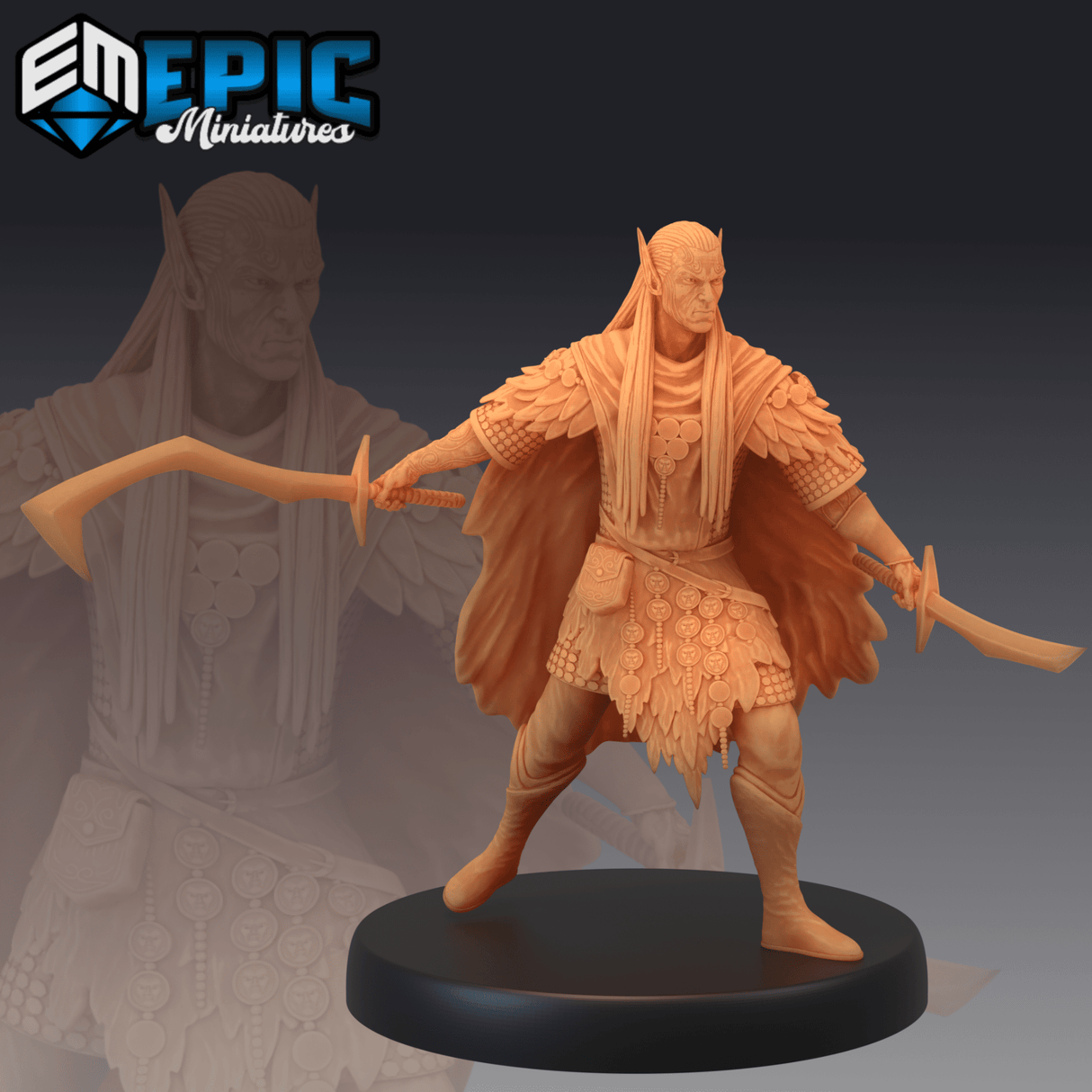 Fey Elf Miniature | C - Tabletop RPG & D&D miniature. Perfect for wargaming & collectors