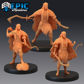 Fey Elf Miniature | Set of 3 - Tabletop RPG & D&D miniature. Perfect for wargaming & collectors