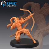 Fighter Elf Miniature | C - Tabletop RPG & D&D miniature. Perfect for wargaming & collectors