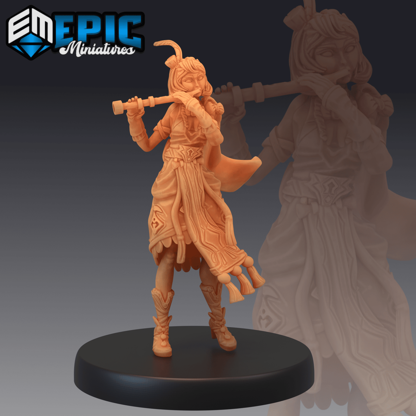 Fiona Bard Miniature - A - 28mm