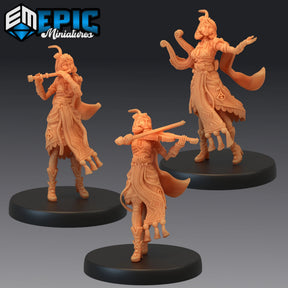 Fiona Bard Miniature | Set of 3 - Tabletop RPG & D&D miniature. Perfect for wargaming & collectors