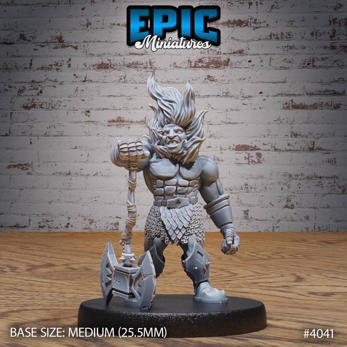Fire Dwarf Miniature - 4041 - 32mm