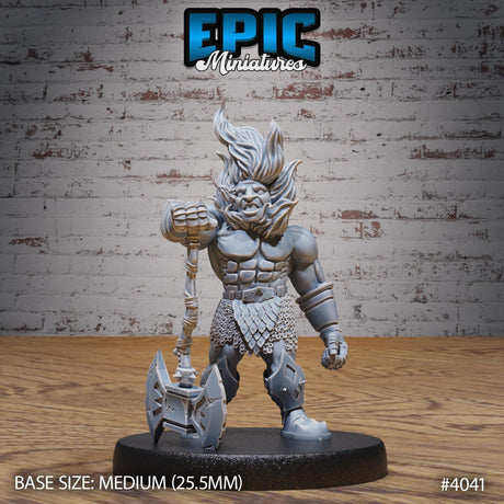 Fire Dwarf Miniature | 4041 - Tabletop RPG & D&D miniature. Perfect for wargaming & collectors