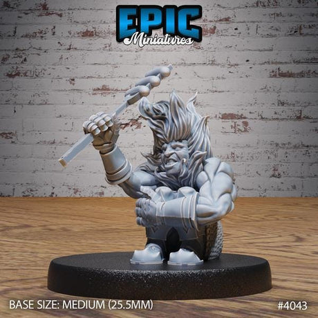 Fire Dwarf Miniature | 4043 - Tabletop RPG & D&D miniature. Perfect for wargaming & collectors