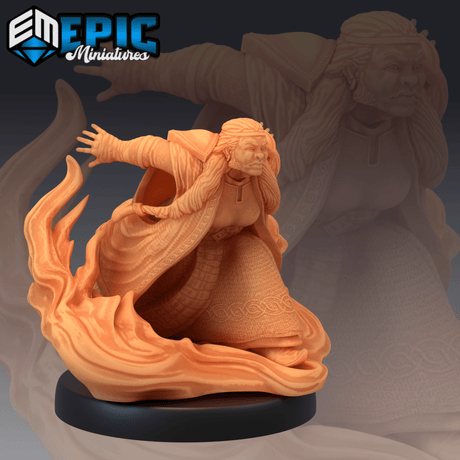 Female Dwarf Elder Miniature | C - Tabletop RPG & D&D miniature. Perfect for wargaming & collectors
