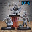 Fire Dwarf Miniature | Full Set All Models - Tabletop RPG & D&D miniature. Perfect for wargaming & collectors