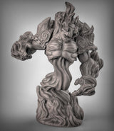 Fire Element Miniature | Right - Tabletop RPG & D&D miniature. Perfect for wargaming & collectors