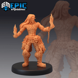 Desert Barbarian Miniature | A - Tabletop RPG & D&D miniature. Perfect for wargaming & collectors