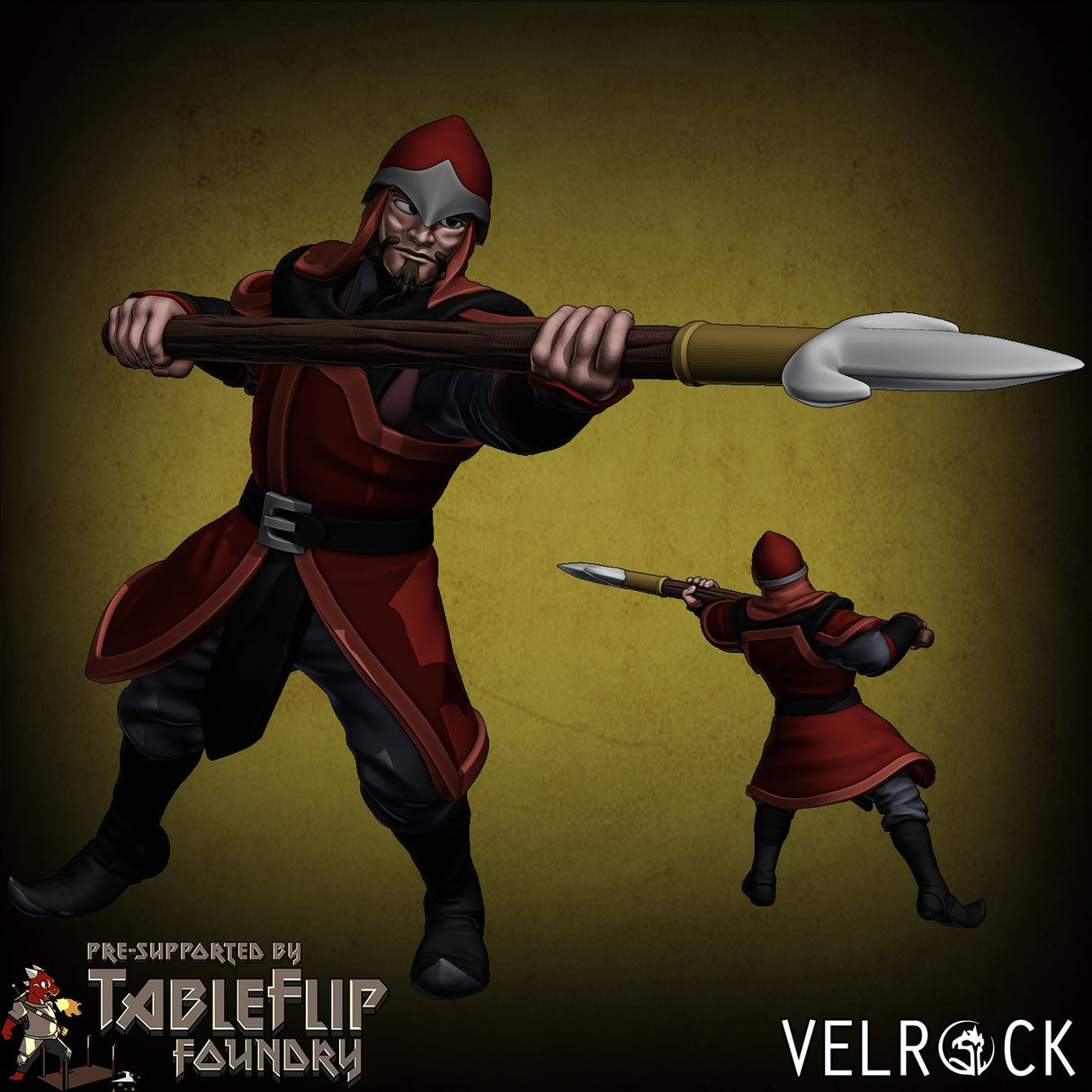 Fire Legion warriors Miniature | A - Tabletop RPG & D&D miniature. Perfect for wargaming & collectors