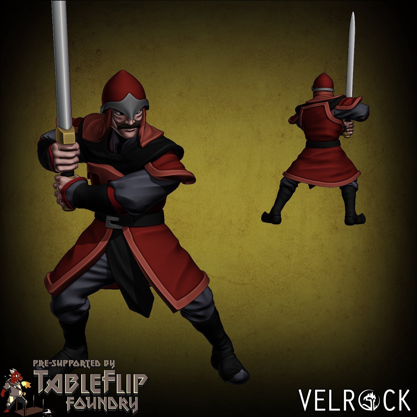 Fire Legion warriors Miniature - C - 32mm