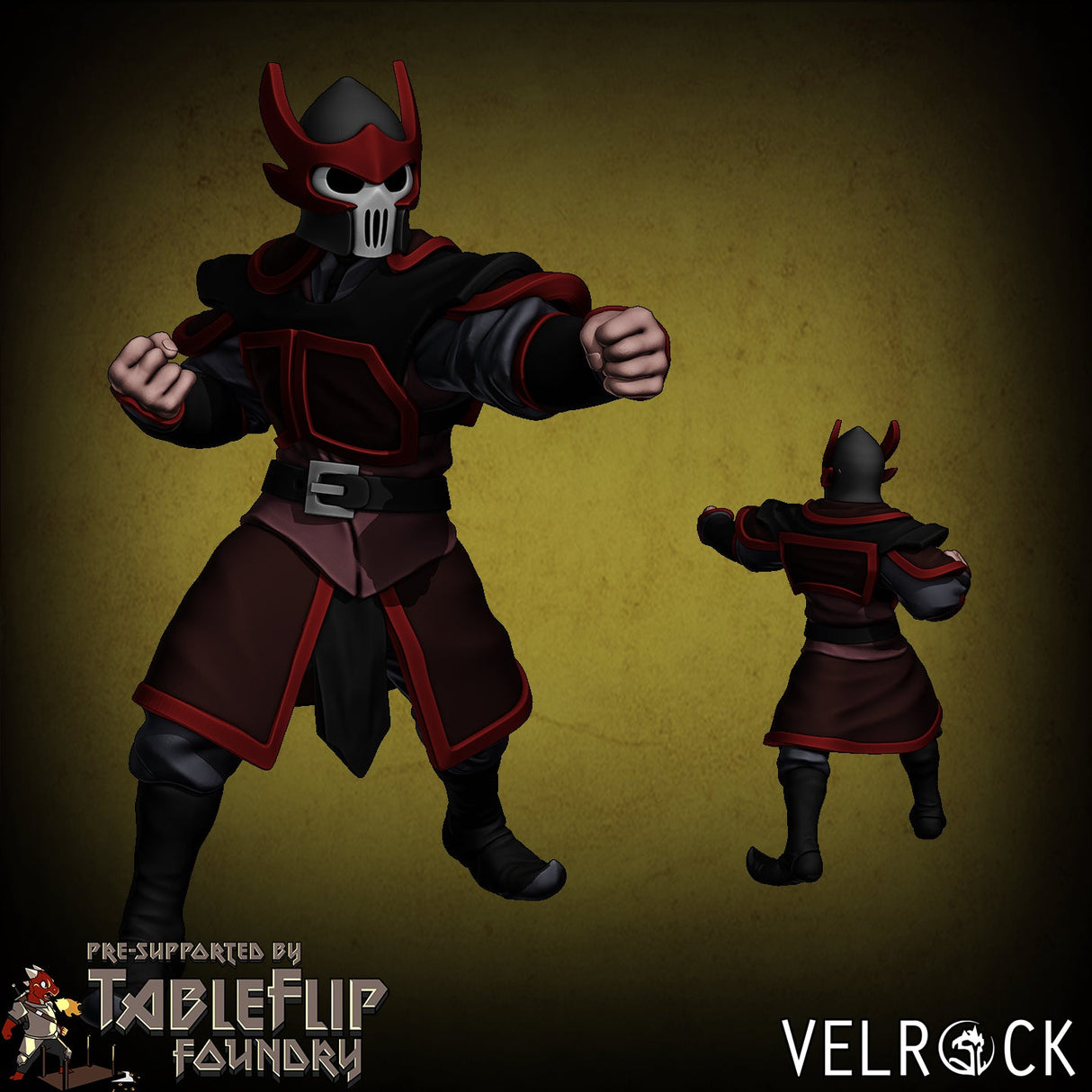 Fire Legion warriors Miniature | E - Tabletop RPG & D&D miniature. Perfect for wargaming & collectors