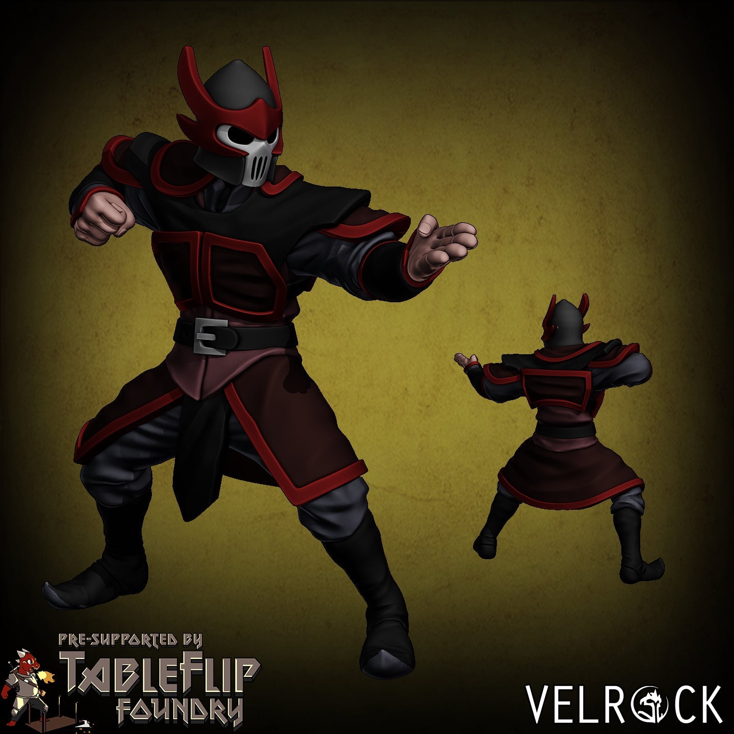 Fire Legion warriors Miniature - F - 32mm