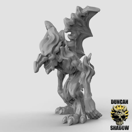 Fire Mephit Miniature | C - Tabletop RPG & D&D miniature. Perfect for wargaming & collectors