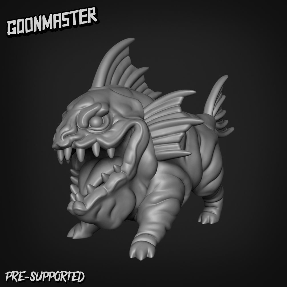 Fish Folk Dog Miniature | C - Tabletop RPG & D&D miniature. Perfect for wargaming & collectors