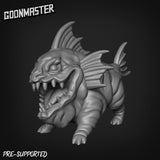 Fish Folk Dog Miniature | C - Tabletop RPG & D&D miniature. Perfect for wargaming & collectors