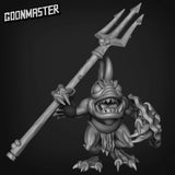 Fish Folk Fighter Miniature | B - Tabletop RPG & D&D miniature. Perfect for wargaming & collectors