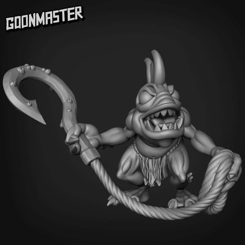 Fish Folk Fighter Miniature - C - 28mm