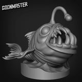 Fish Folk Mounted Miniature | D - Tabletop RPG & D&D miniature. Perfect for wargaming & collectors