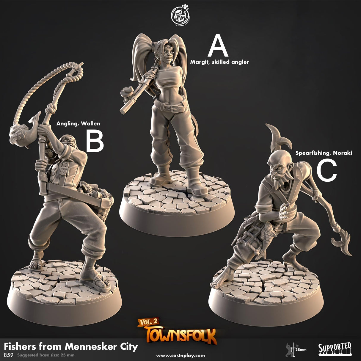 Fishers Miniature | A - Tabletop RPG & D&D miniature. Perfect for wargaming & collectors
