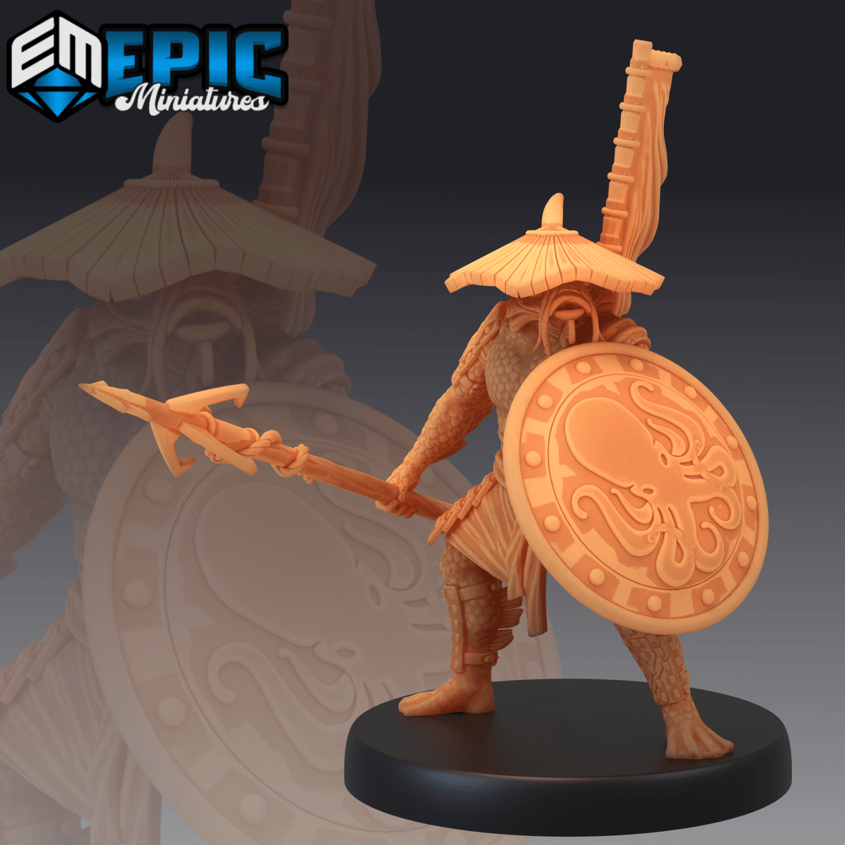 FishFolk Koi Miniature | C - Tabletop RPG & D&D miniature. Perfect for wargaming & collectors