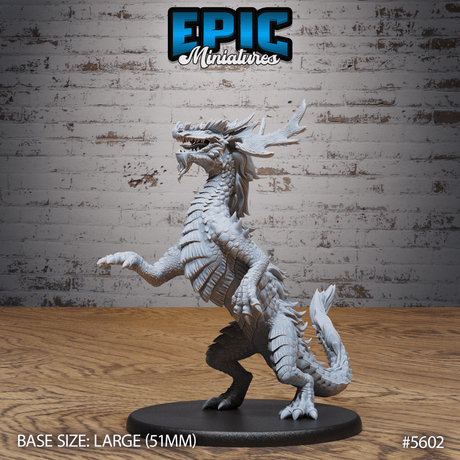 Forest Drake Miniature | C - Tabletop RPG & D&D miniature. Perfect for wargaming & collectors