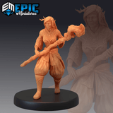 Forest Druid Miniature | A - Tabletop RPG & D&D miniature. Perfect for wargaming & collectors