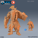 Forest Ogre Miniature | A - Tabletop RPG & D&D miniature. Perfect for wargaming & collectors