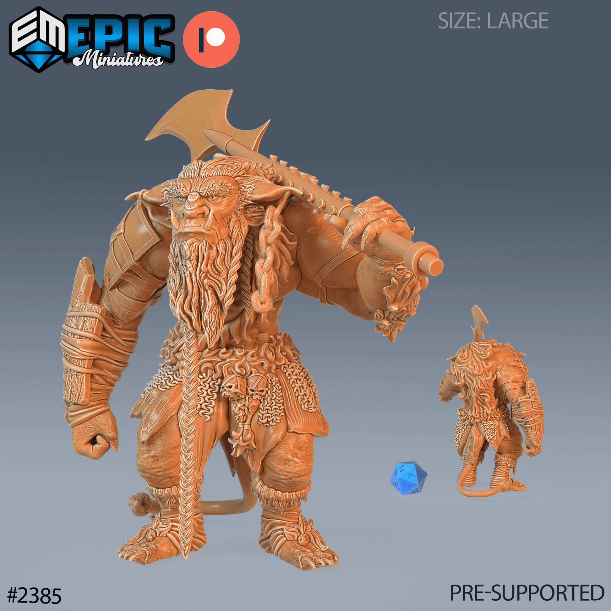 Forest Ogre Miniature - A - 28mm