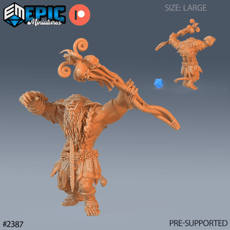 Forest Ogre Miniature | C - Tabletop RPG & D&D miniature. Perfect for wargaming & collectors