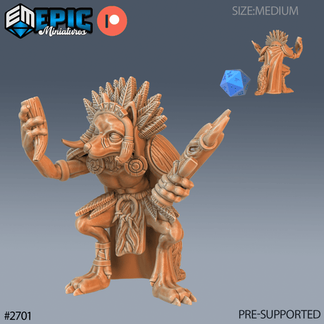 Fox Folk Miniature | C - Tabletop RPG & D&D miniature. Perfect for wargaming & collectors