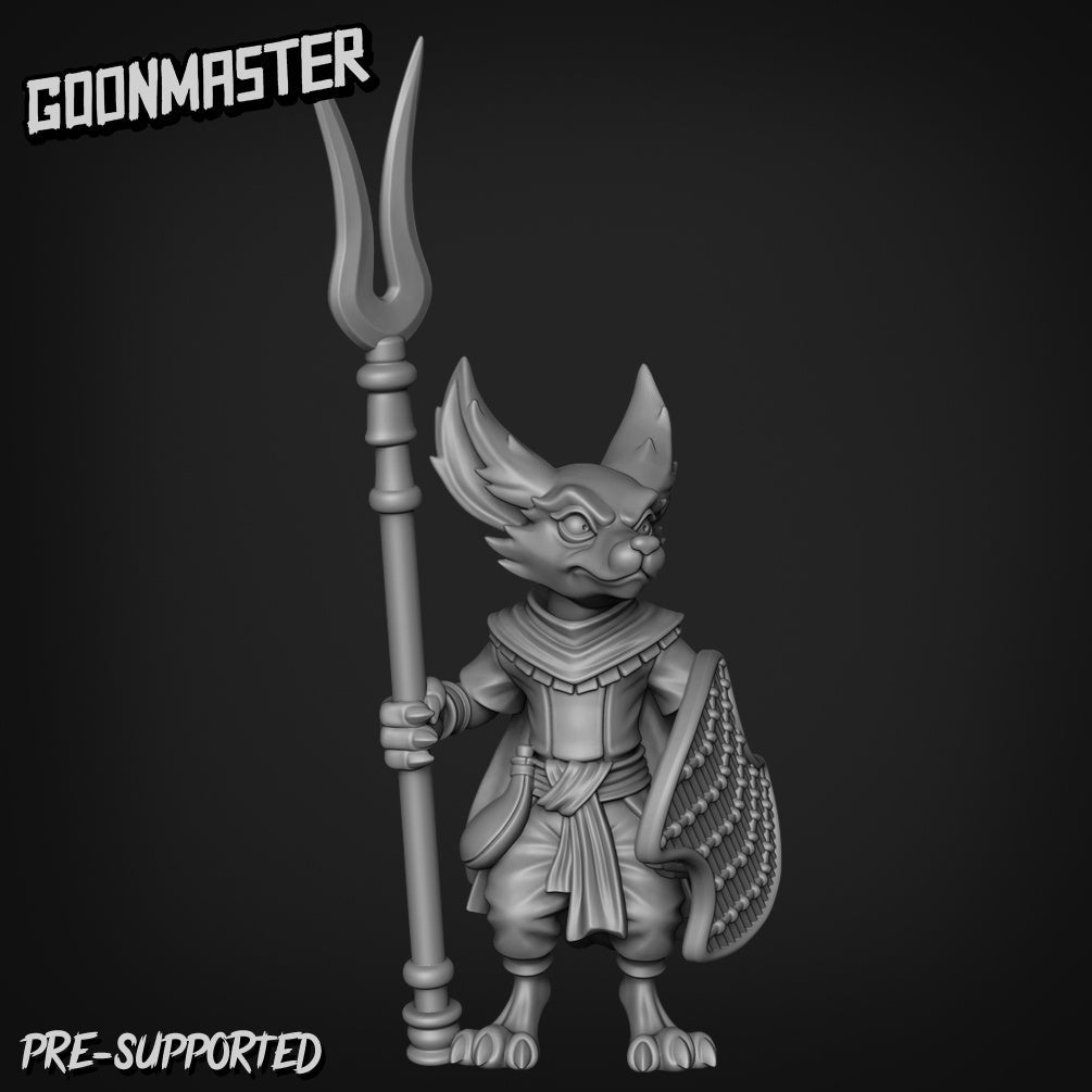 small trible Fox Folk Miniature | C - Tabletop RPG & D&D miniature. Perfect for wargaming & collectors