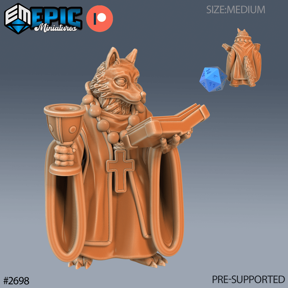 Fox Folk adventure group Miniature | D - Tabletop RPG & D&D miniature. Perfect for wargaming & collectors