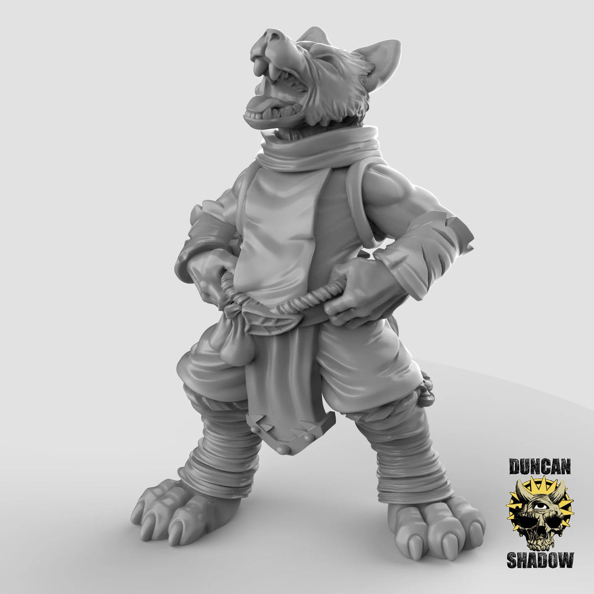 Fox Folk Monk Miniature | C - Tabletop RPG & D&D miniature. Perfect for wargaming & collectors