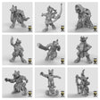 Fox Folk bundle set | Set of 9 - Tabletop RPG & D&D miniature. Perfect for wargaming & collectors