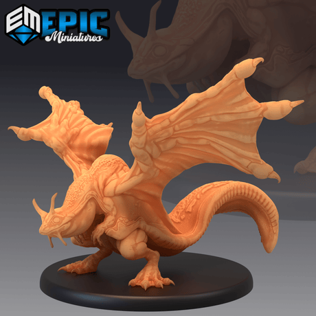 Frog Dragon Miniature | A - Tabletop RPG & D&D miniature. Perfect for wargaming & collectors