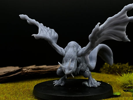 Frog Dragon Miniature | Set of 3 - Tabletop RPG & D&D miniature. Perfect for wargaming & collectors