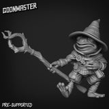 Frog Folk Mage Miniature | B - Tabletop RPG & D&D miniature. Perfect for wargaming & collectors