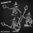 Frog Folk Wizard Miniature | Set of 3 - Tabletop RPG & D&D miniature. Perfect for wargaming & collectors