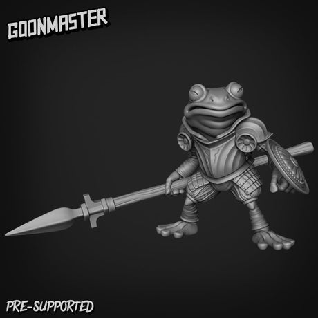 Frog Folk Paladins Miniature | A - Tabletop RPG & D&D miniature. Perfect for wargaming & collectors