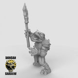 Frog Folk Miniature | B - Tabletop RPG & D&D miniature. Perfect for wargaming & collectors
