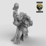 Frog Folk Shaman Miniature | B - Tabletop RPG & D&D miniature. Perfect for wargaming & collectors