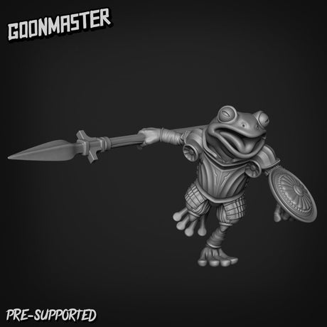 Frog Folk Paladins Miniature | B - Tabletop RPG & D&D miniature. Perfect for wargaming & collectors