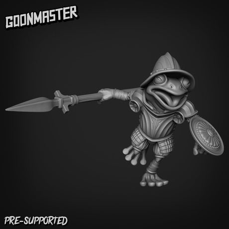 Frog Folk Paladins Miniature | E - Tabletop RPG & D&D miniature. Perfect for wargaming & collectors
