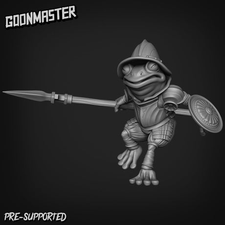 Frog Folk Paladins Miniature | F - Tabletop RPG & D&D miniature. Perfect for wargaming & collectors