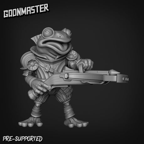 Frog Folk Ranger Miniature | A - Tabletop RPG & D&D miniature. Perfect for wargaming & collectors