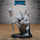 Frog folk town folk Miniature | 6153 - Tabletop RPG & D&D miniature. Perfect for wargaming & collectors