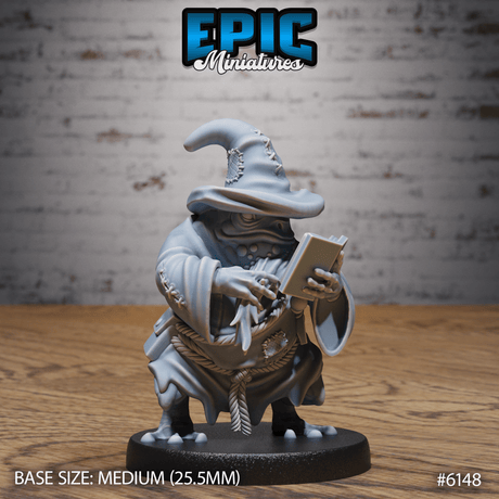 Frog folk Villagers Miniature | 6148 - Tabletop RPG & D&D miniature. Perfect for wargaming & collectors